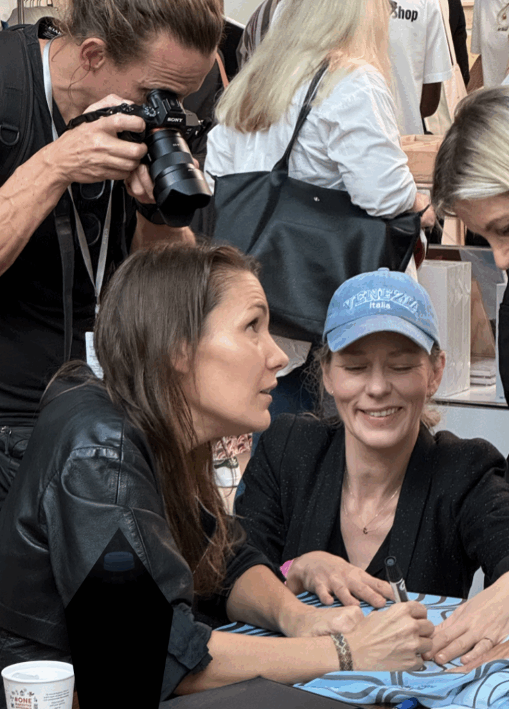 Claudia Comte with Charlotte Desaga